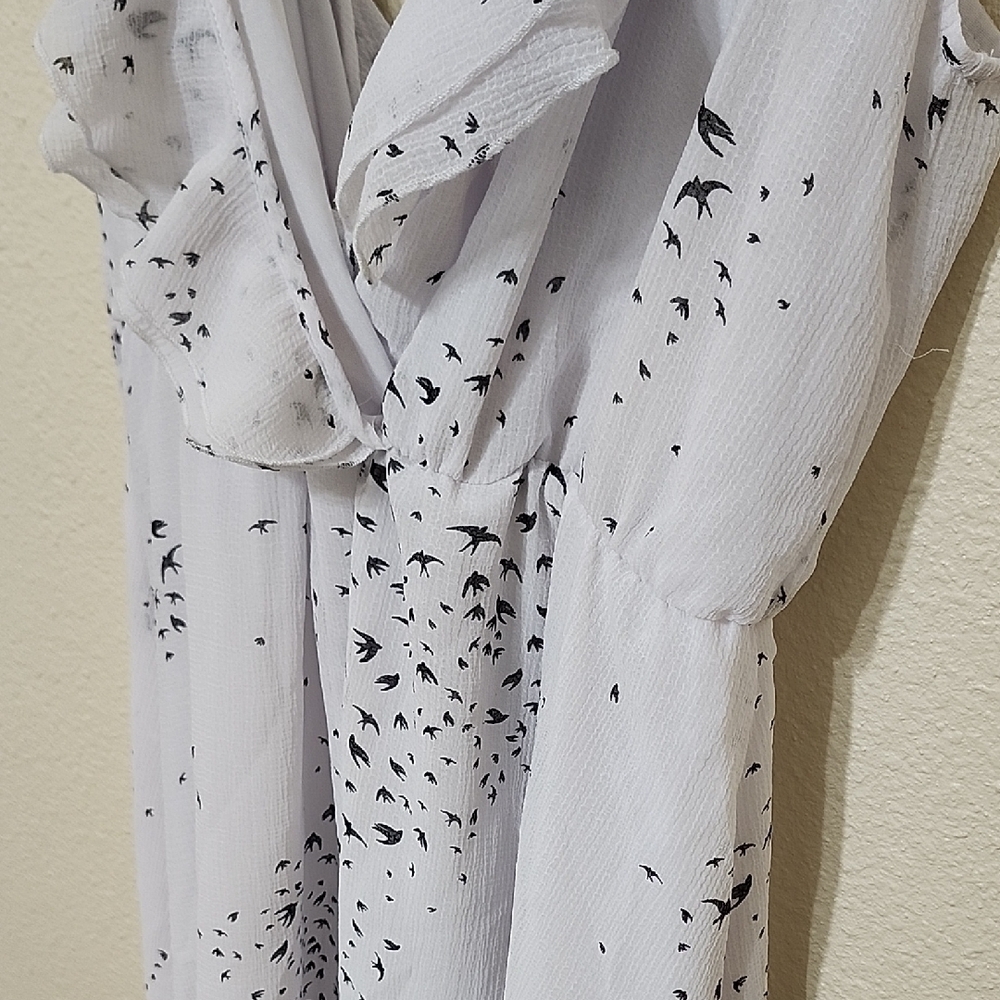 H&M White Ruffled Sleeveless Mini Dress - Picture 7 of 12